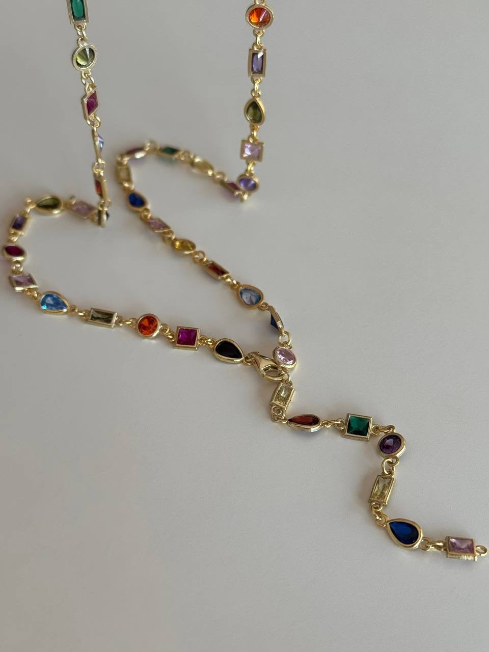 COLORFULL Y KOLYE | 925 GÜMÜŞ