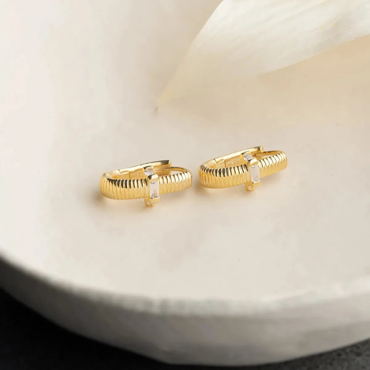 BAGET OVAL KÜPE | 925 GÜMÜŞ