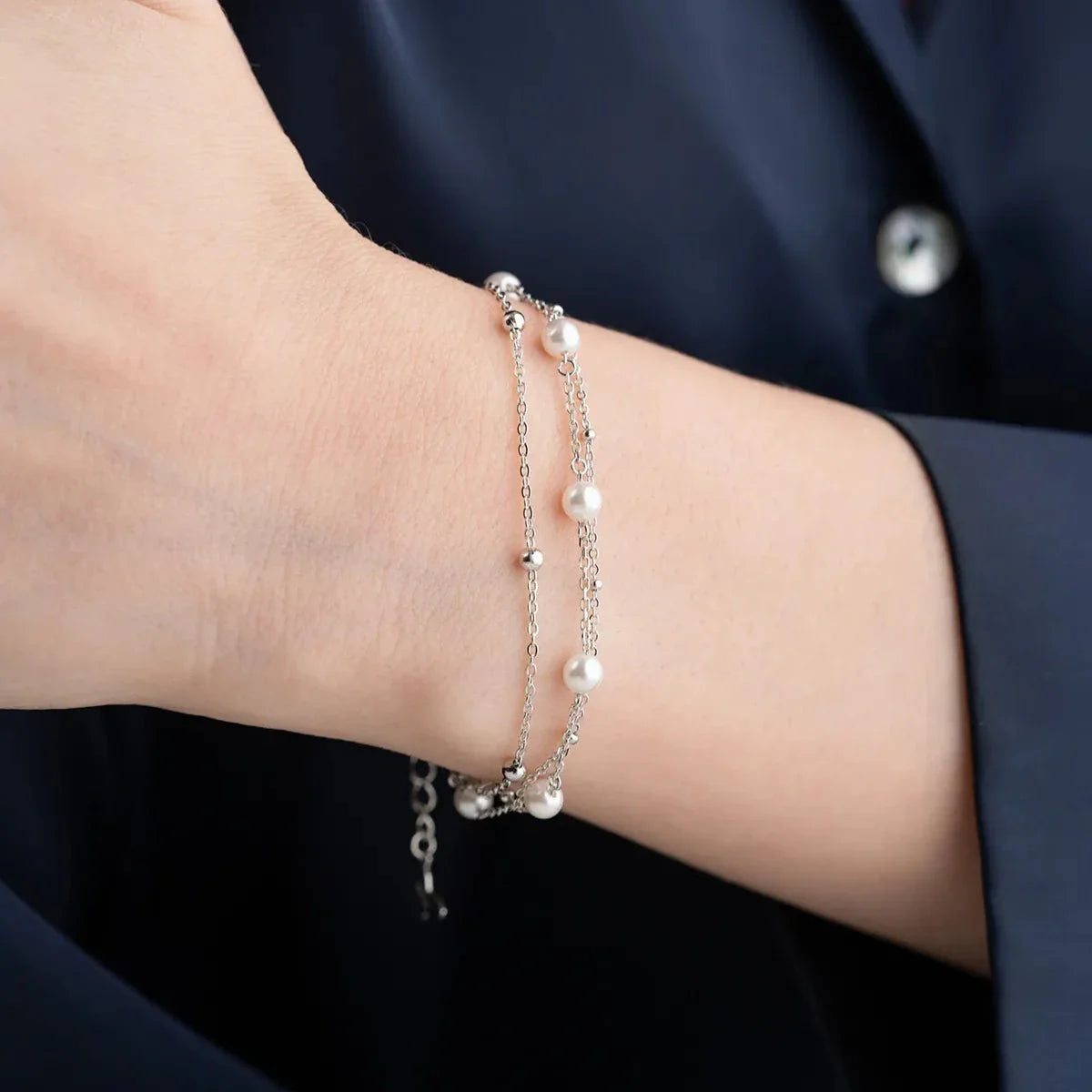 TOPLU İNCİ BİLEKLİK | 925 GÜMÜŞ