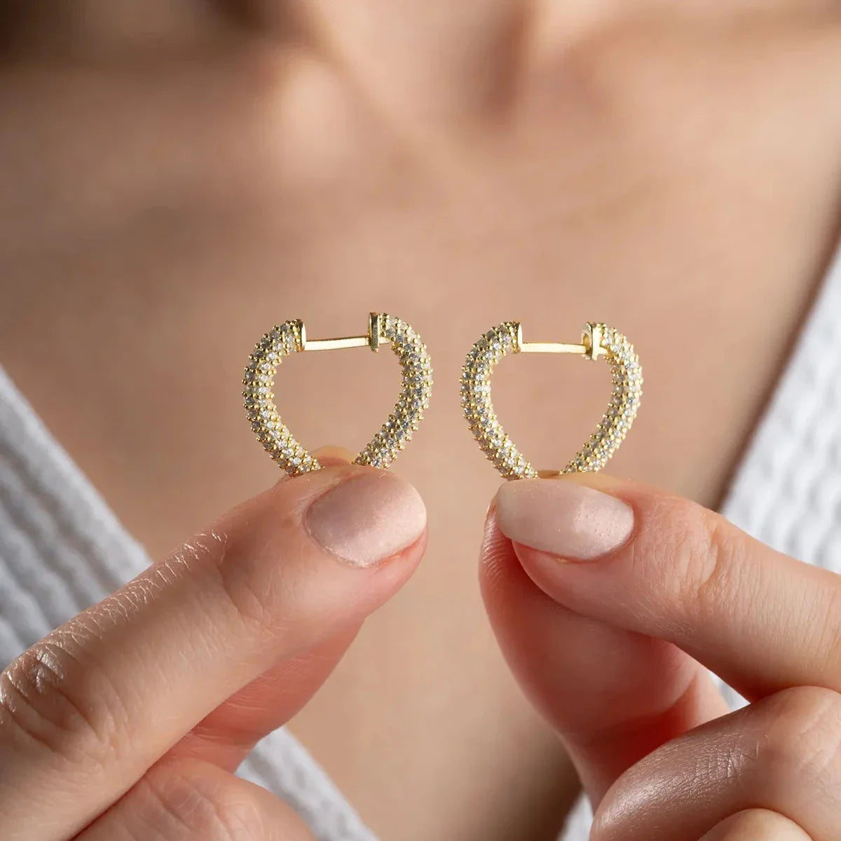 HEART ZİRKON KÜPE | 925 GÜMÜŞ