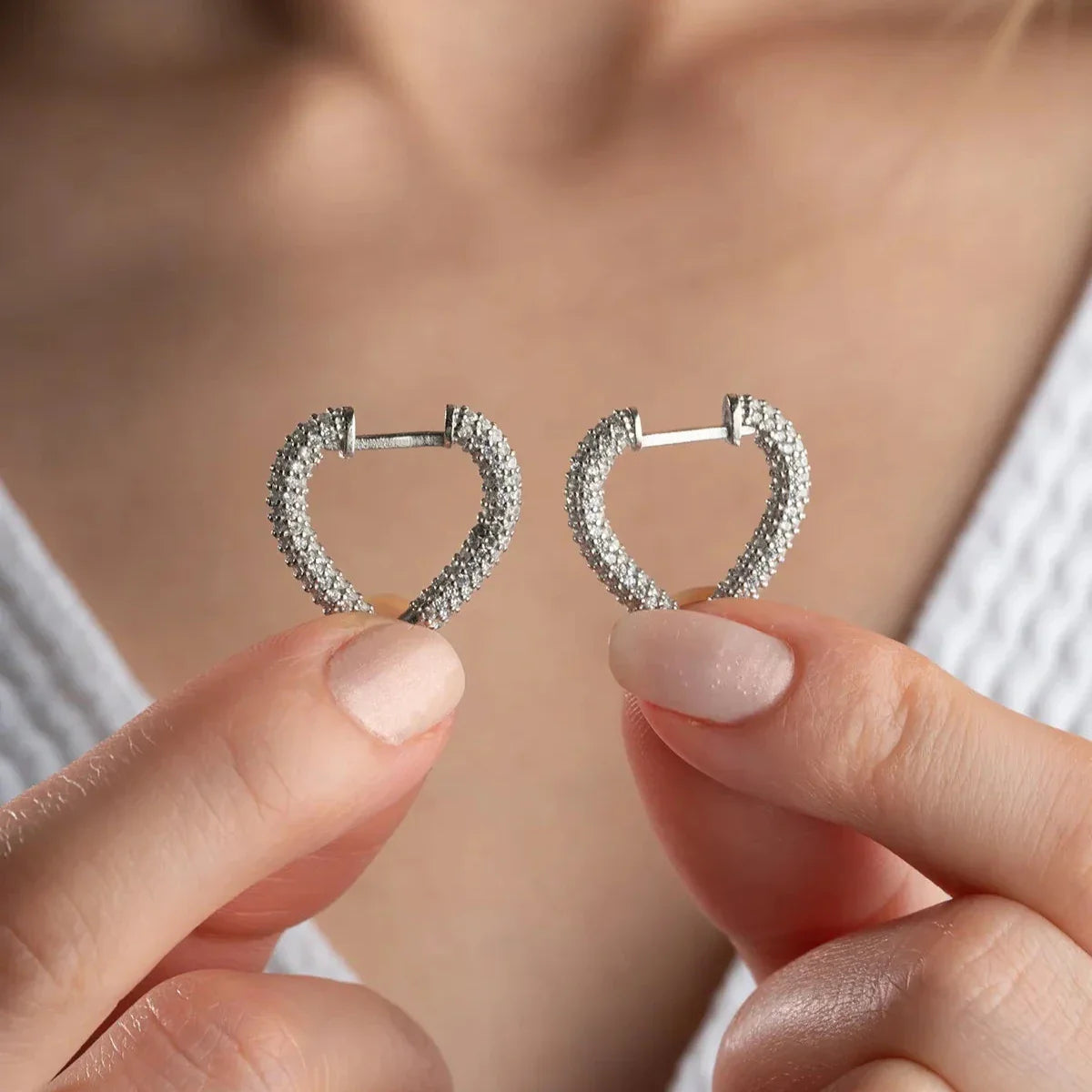 HEART ZİRKON KÜPE | 925 GÜMÜŞ