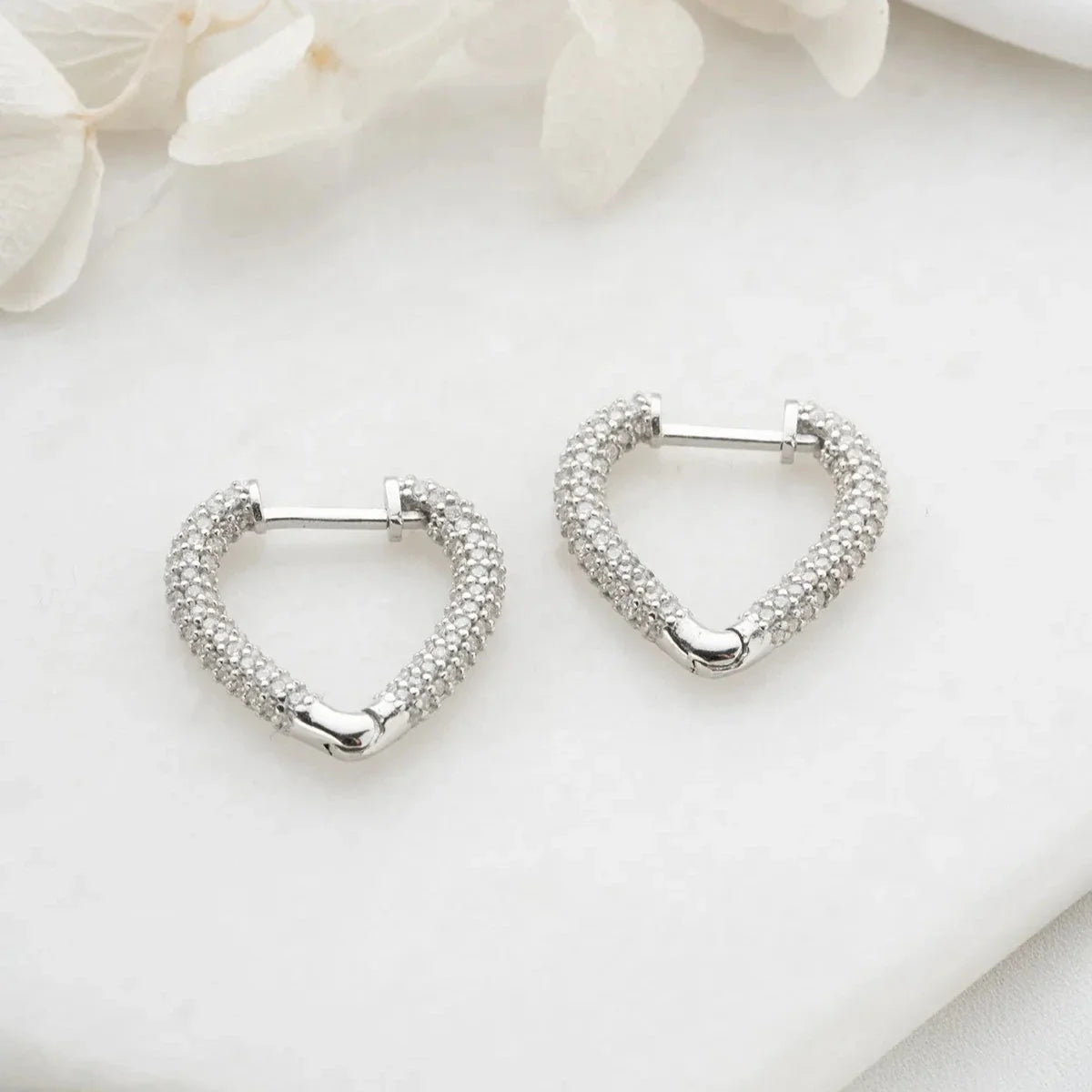 HEART ZİRKON KÜPE | 925 GÜMÜŞ