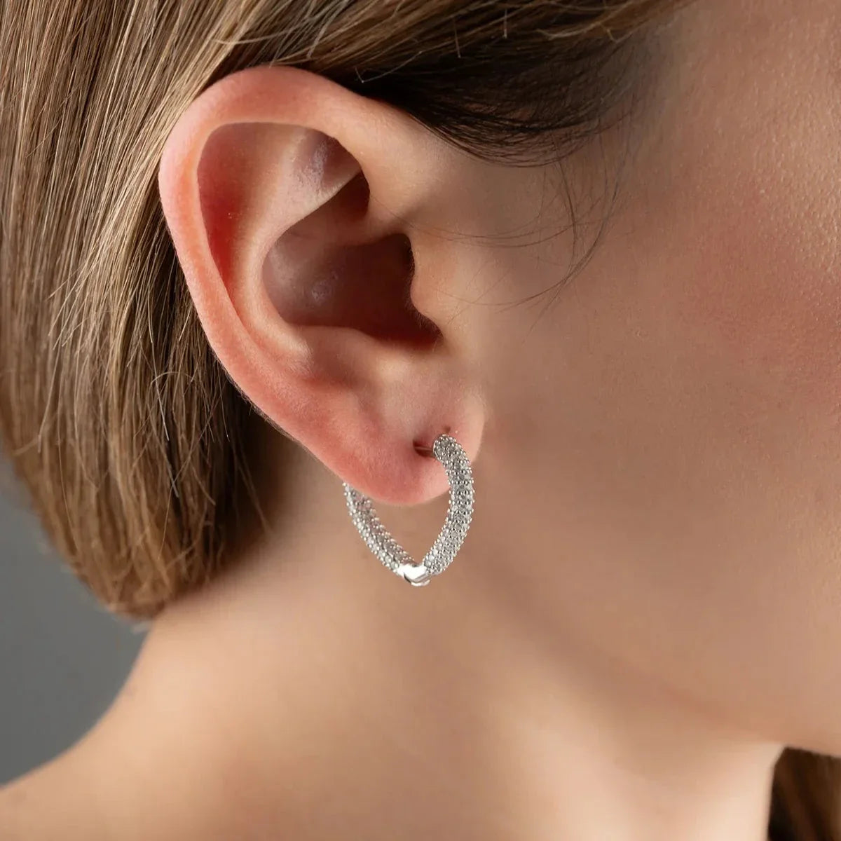 HEART ZİRKON KÜPE | 925 GÜMÜŞ