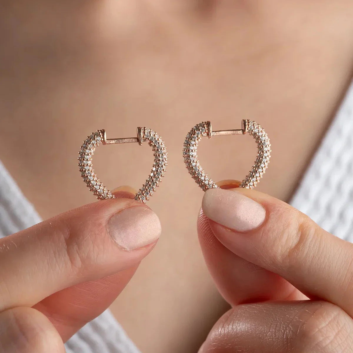 HEART ZİRKON KÜPE | 925 GÜMÜŞ