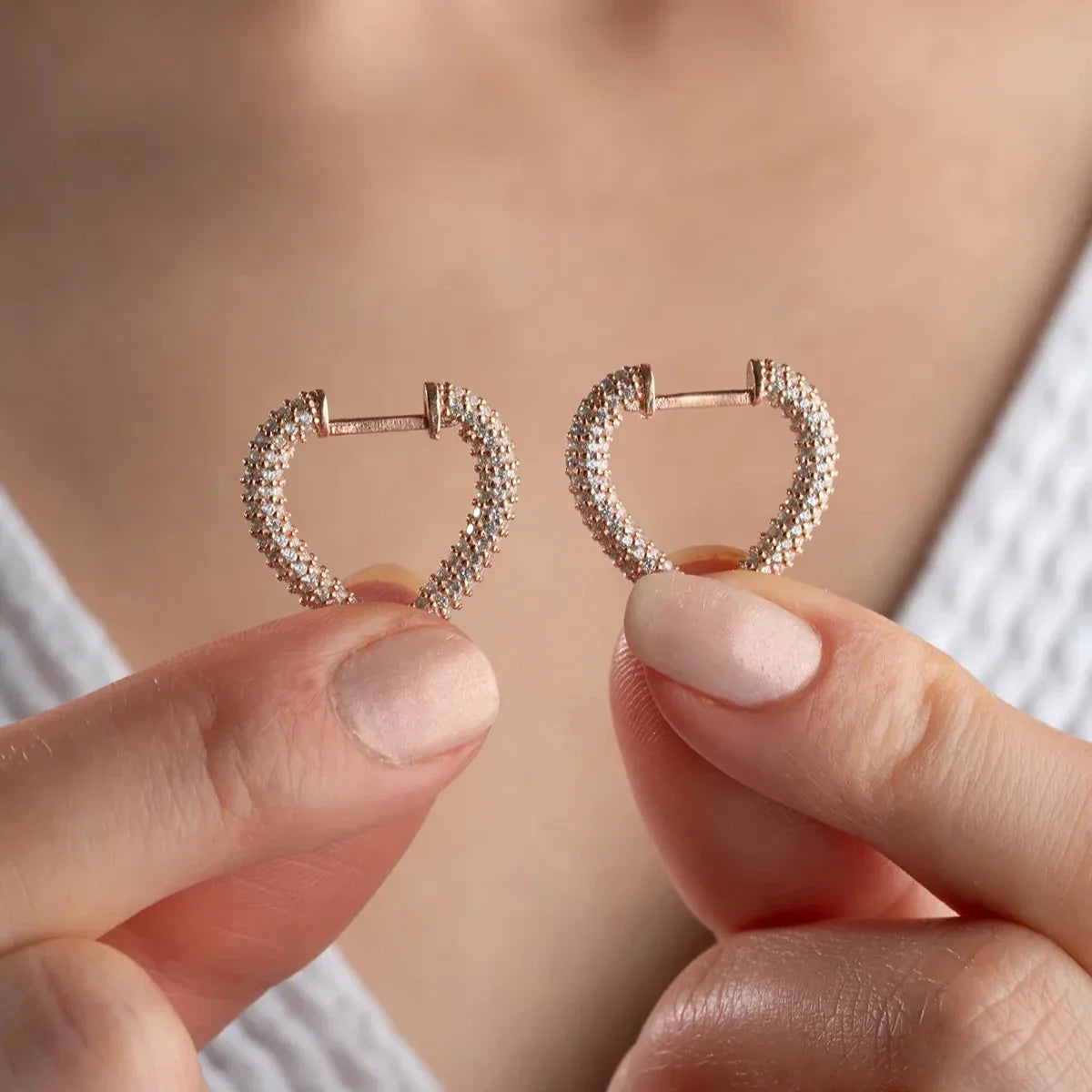 HEART ZİRKON KÜPE | 925 GÜMÜŞ