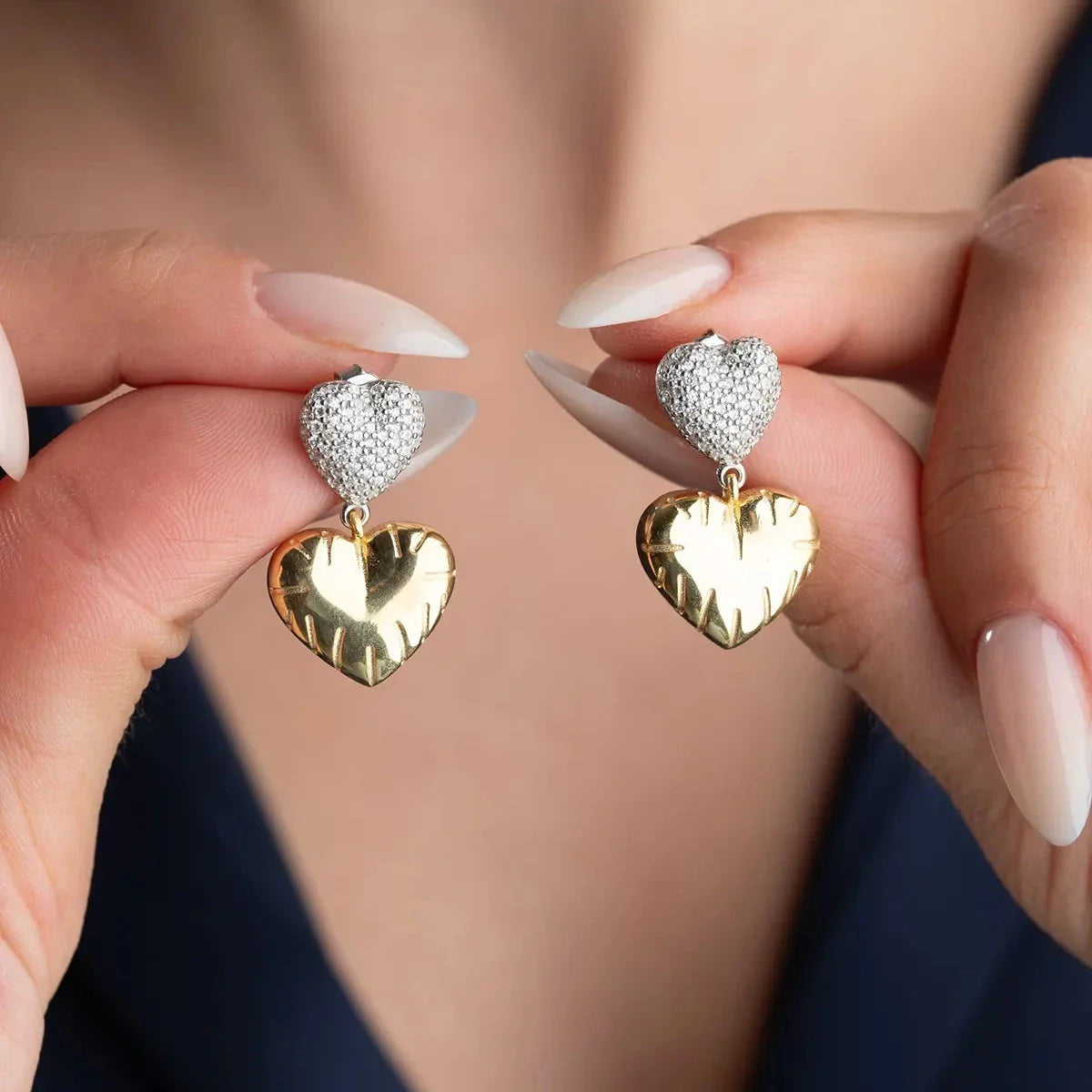 DOUBLE KALP KÜPE | 925 GÜMÜŞ