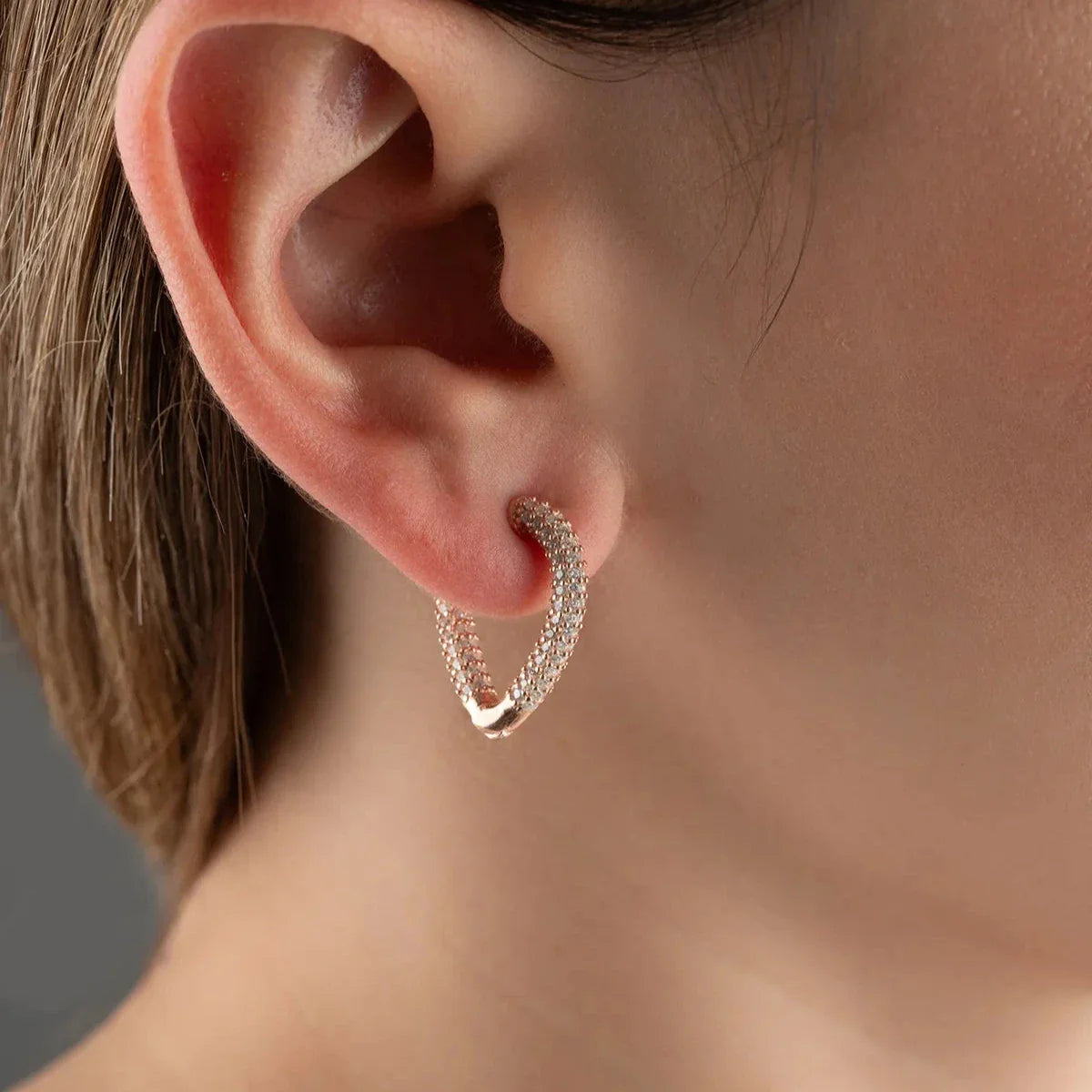 HEART ZİRKON KÜPE | 925 GÜMÜŞ