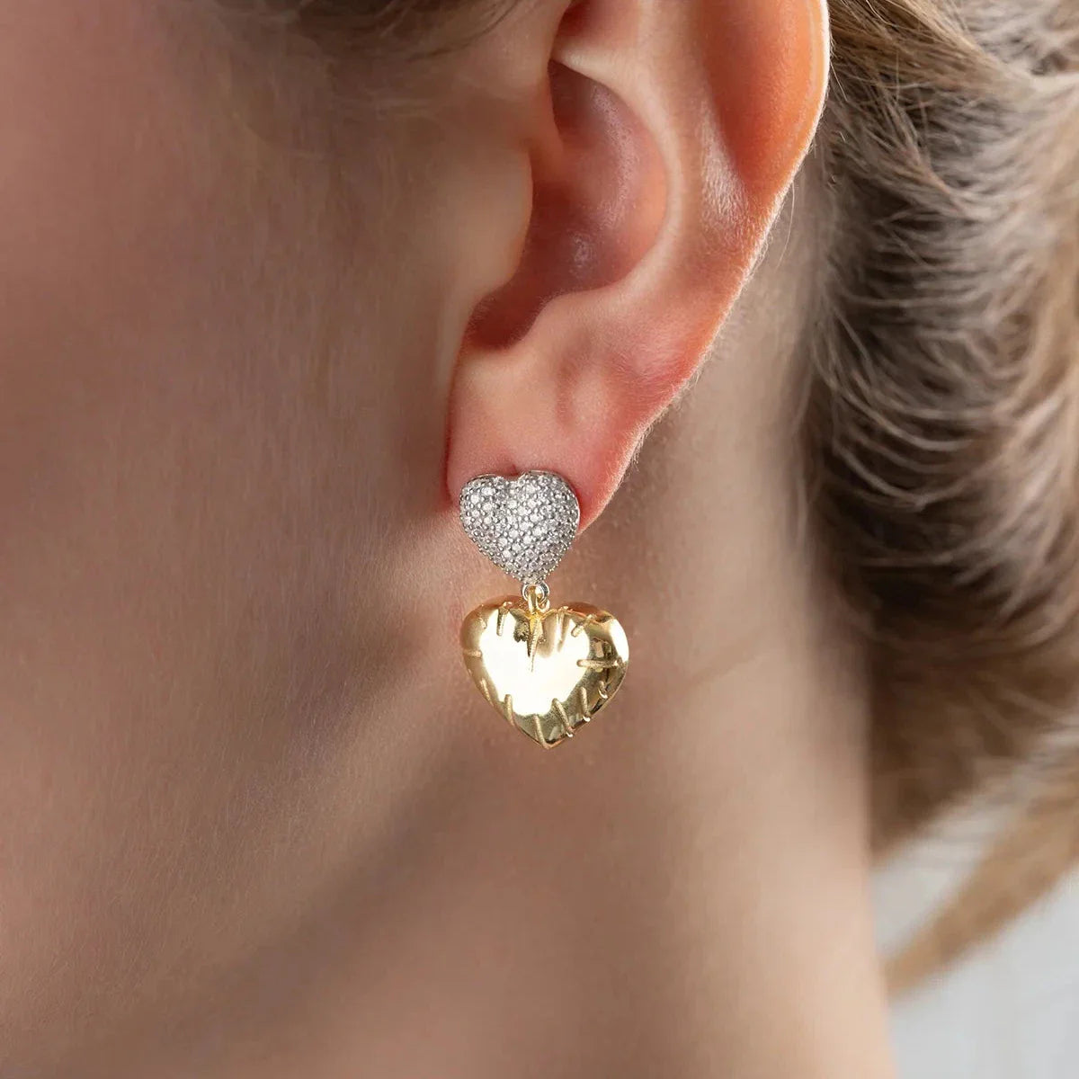 DOUBLE KALP KÜPE | 925 GÜMÜŞ