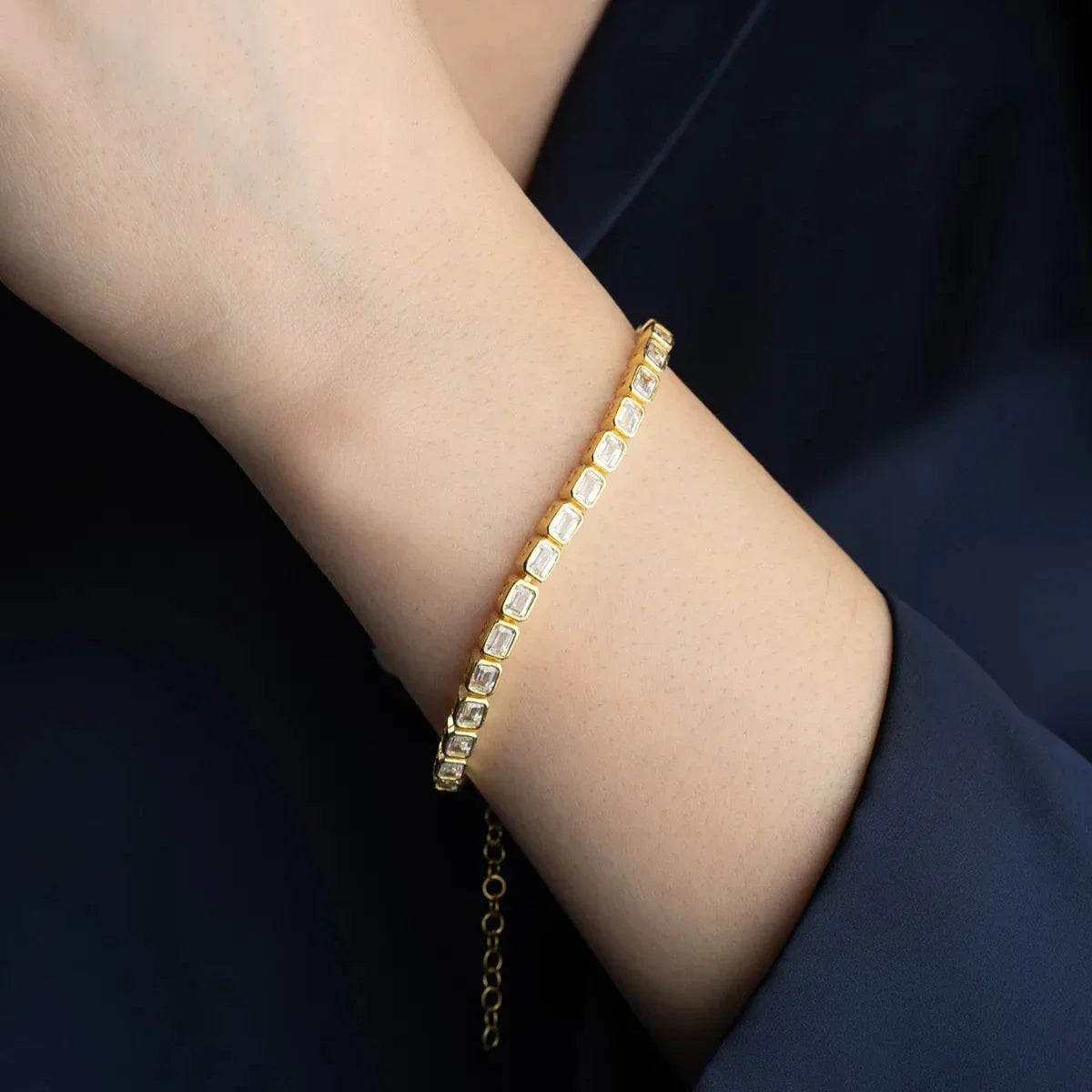 TAMTUR SIRA TAŞLI BİLEKLİK | 925 GÜMÜŞ