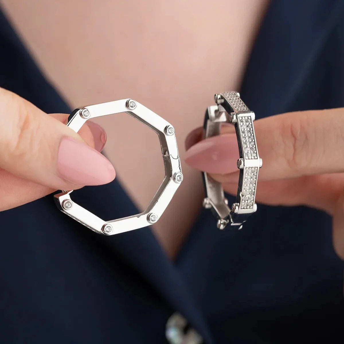 TREND OVAL KÜPE | 925 GÜMÜŞ