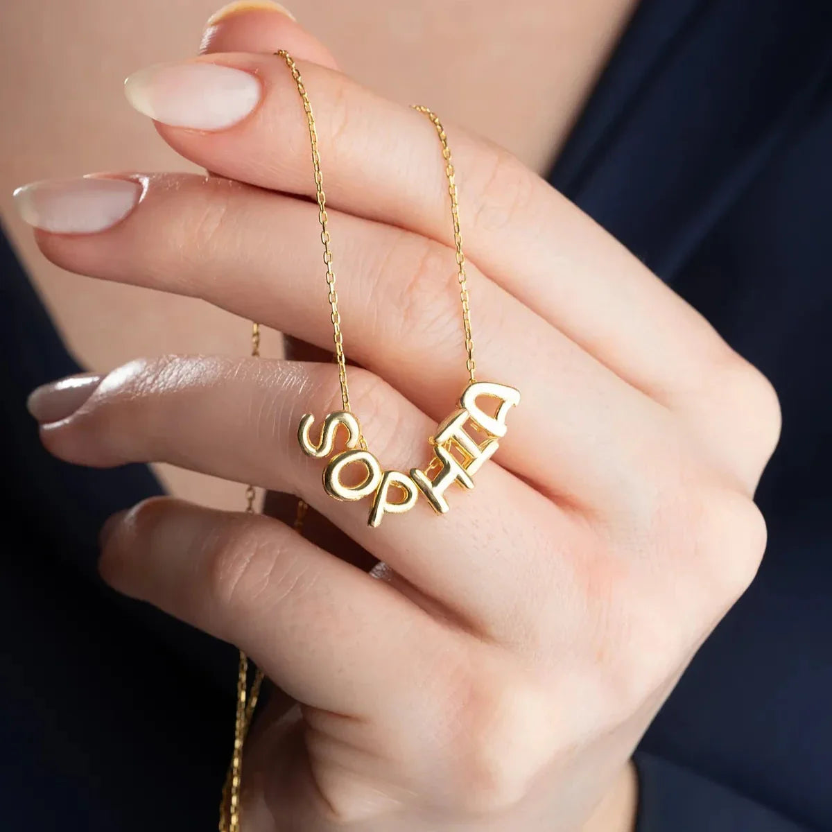 BALON HARF İSİM KOLYE | 925 GÜMÜŞ