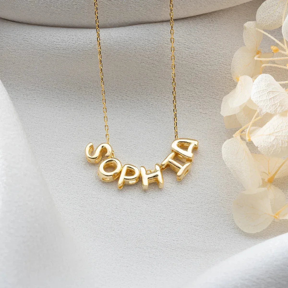 BALON HARF İSİM KOLYE | 925 GÜMÜŞ