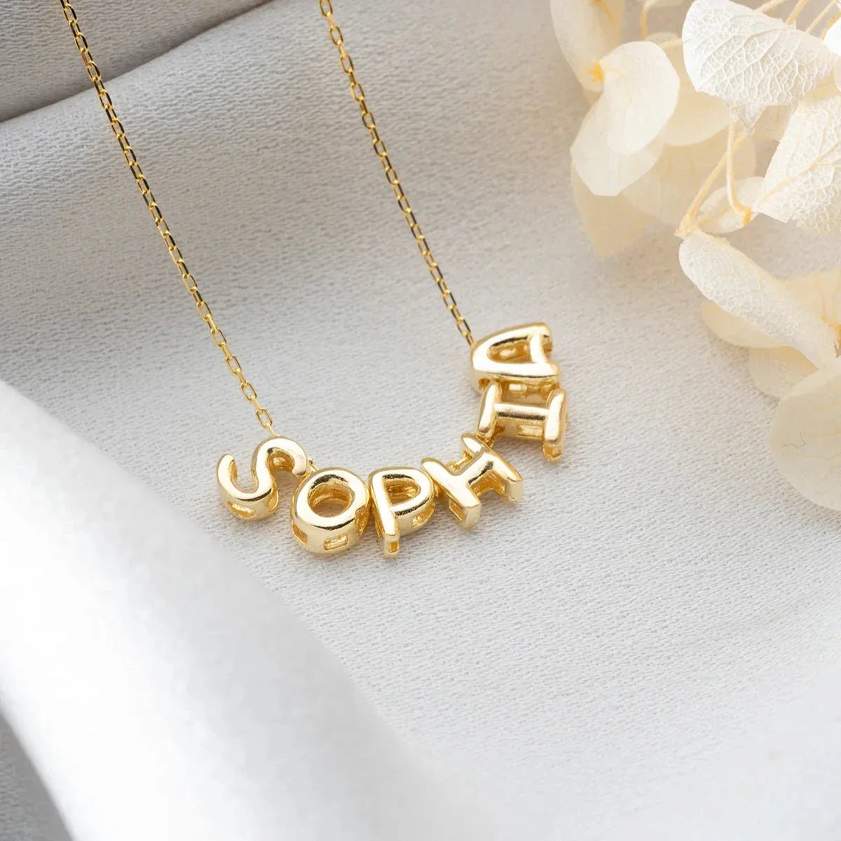 BALON HARF İSİM KOLYE | 925 GÜMÜŞ