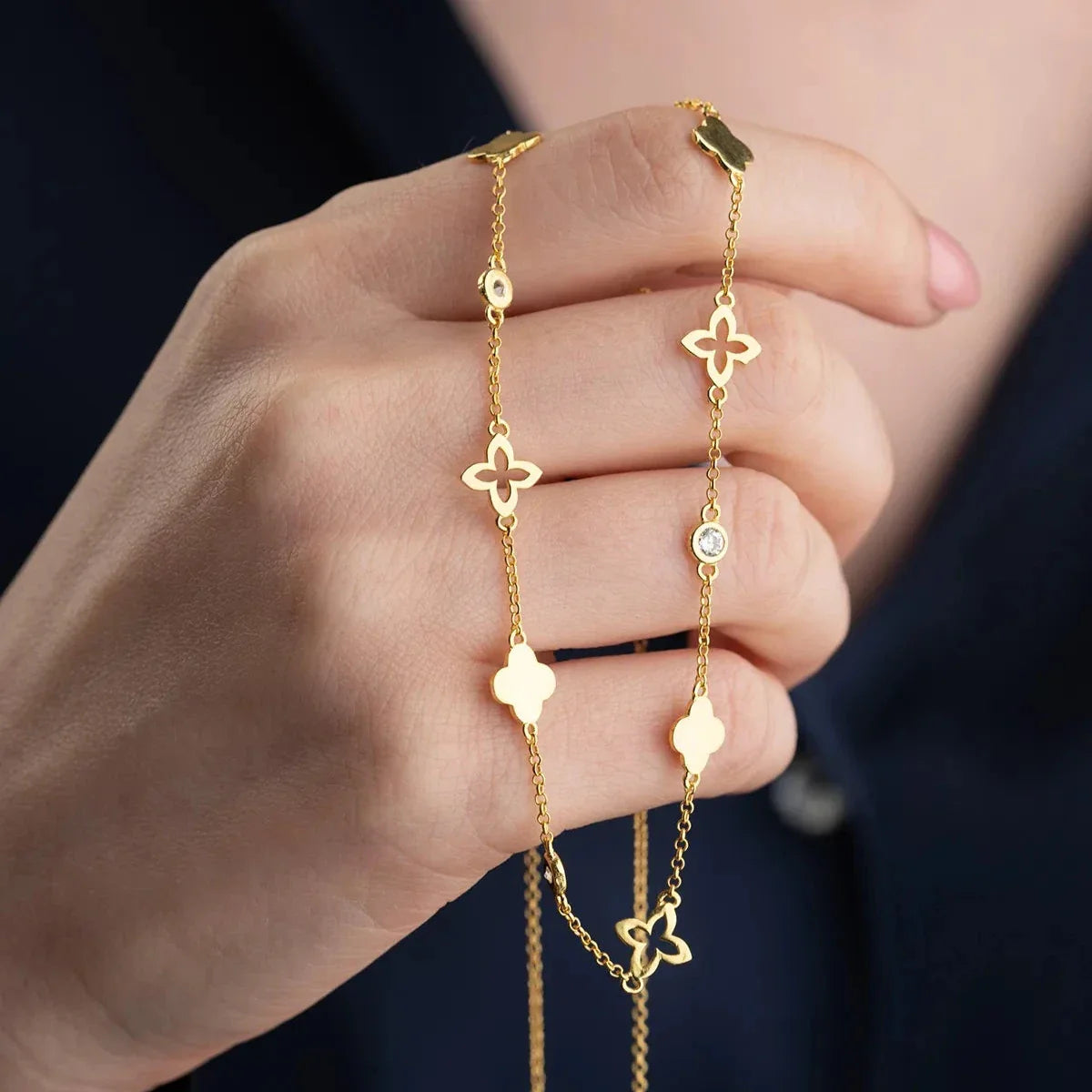 YONCA ŞANS KOLYE | 925 GÜMÜŞ