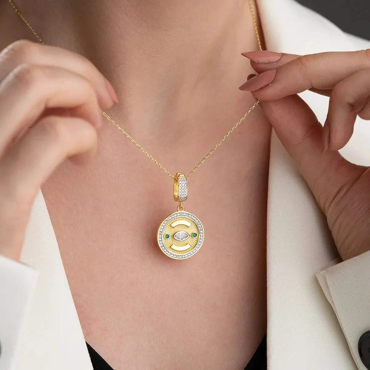 RUBY MOON KOLYE | 925 GÜMÜŞ