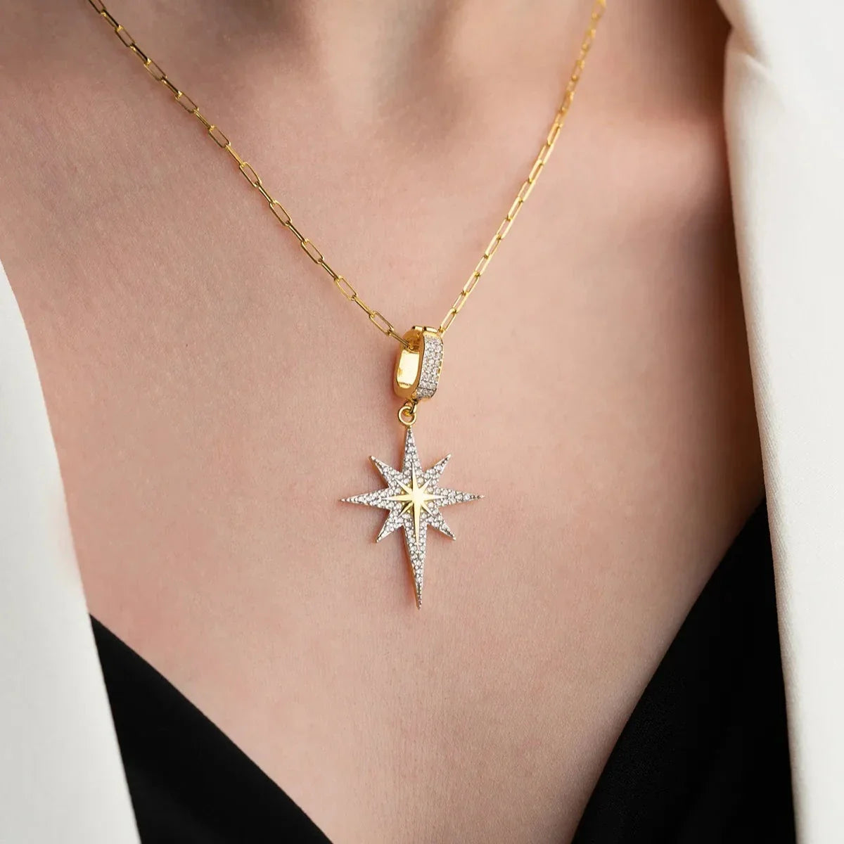 KUTUP YILDIZI KOLYE | 925 GÜMÜŞ