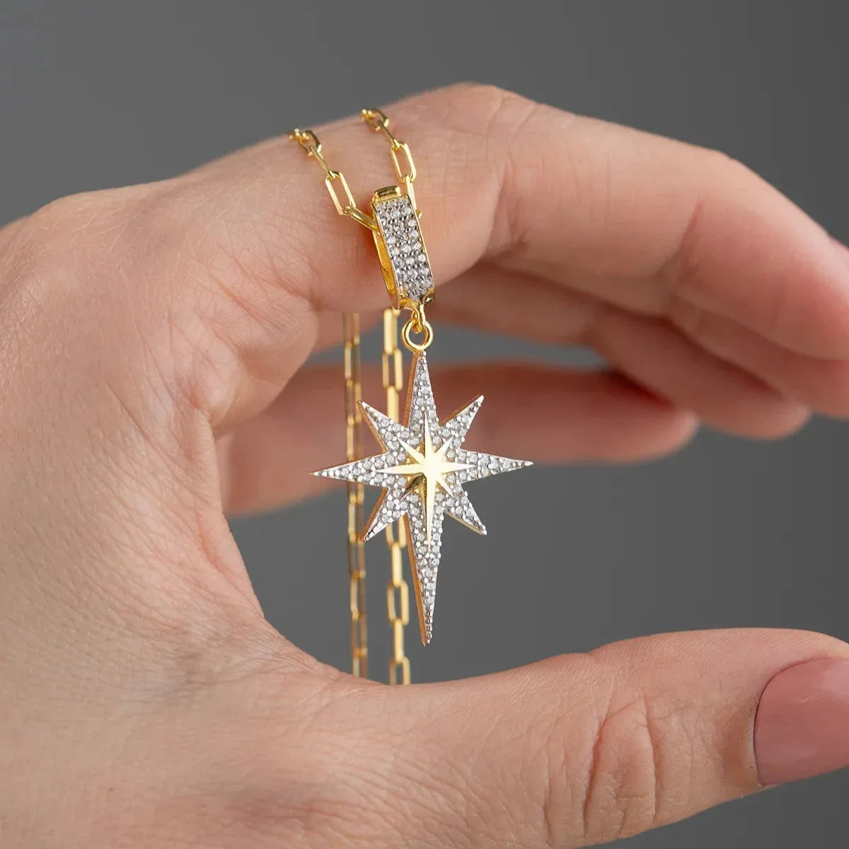 KUTUP YILDIZI KOLYE | 925 GÜMÜŞ