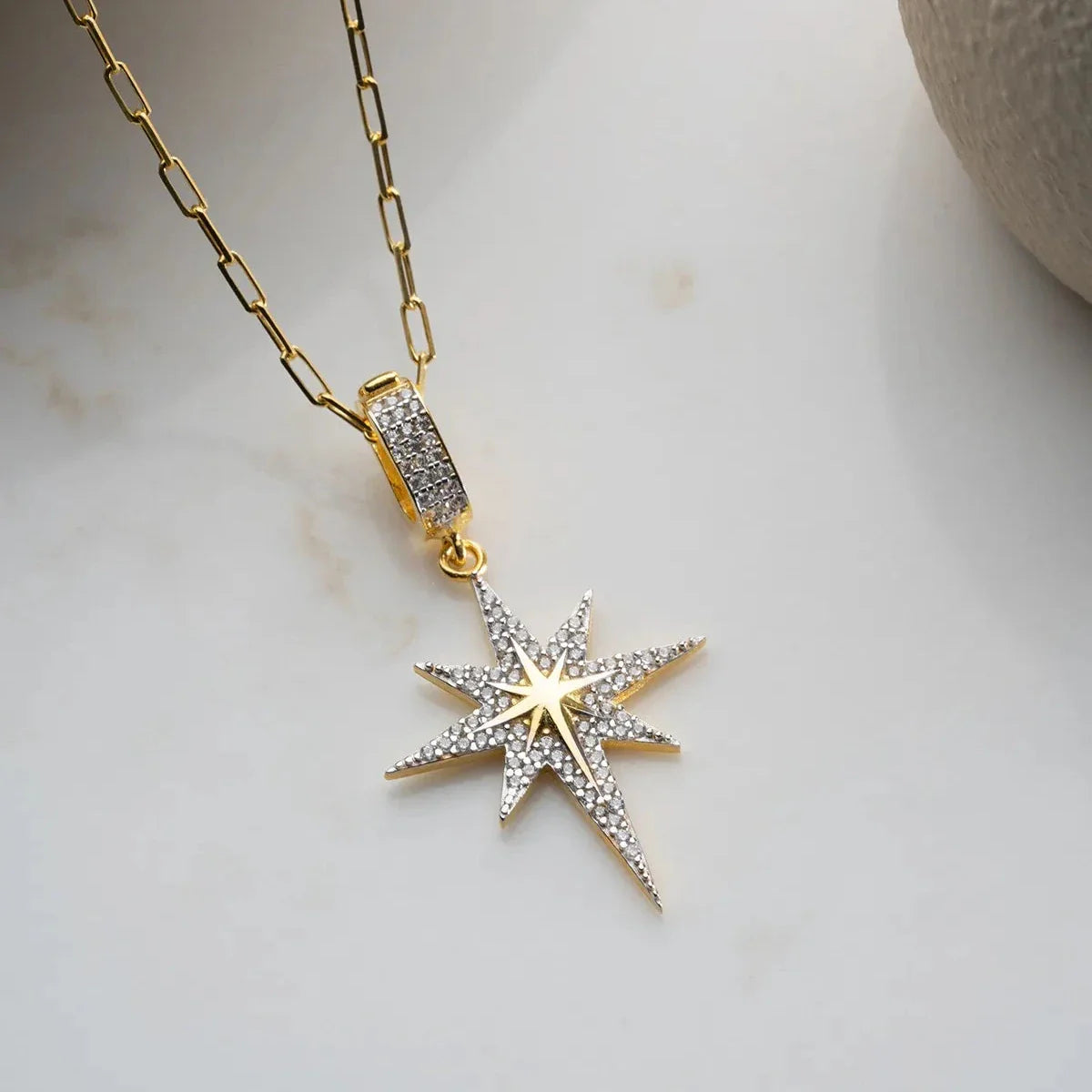 KUTUP YILDIZI KOLYE | 925 GÜMÜŞ