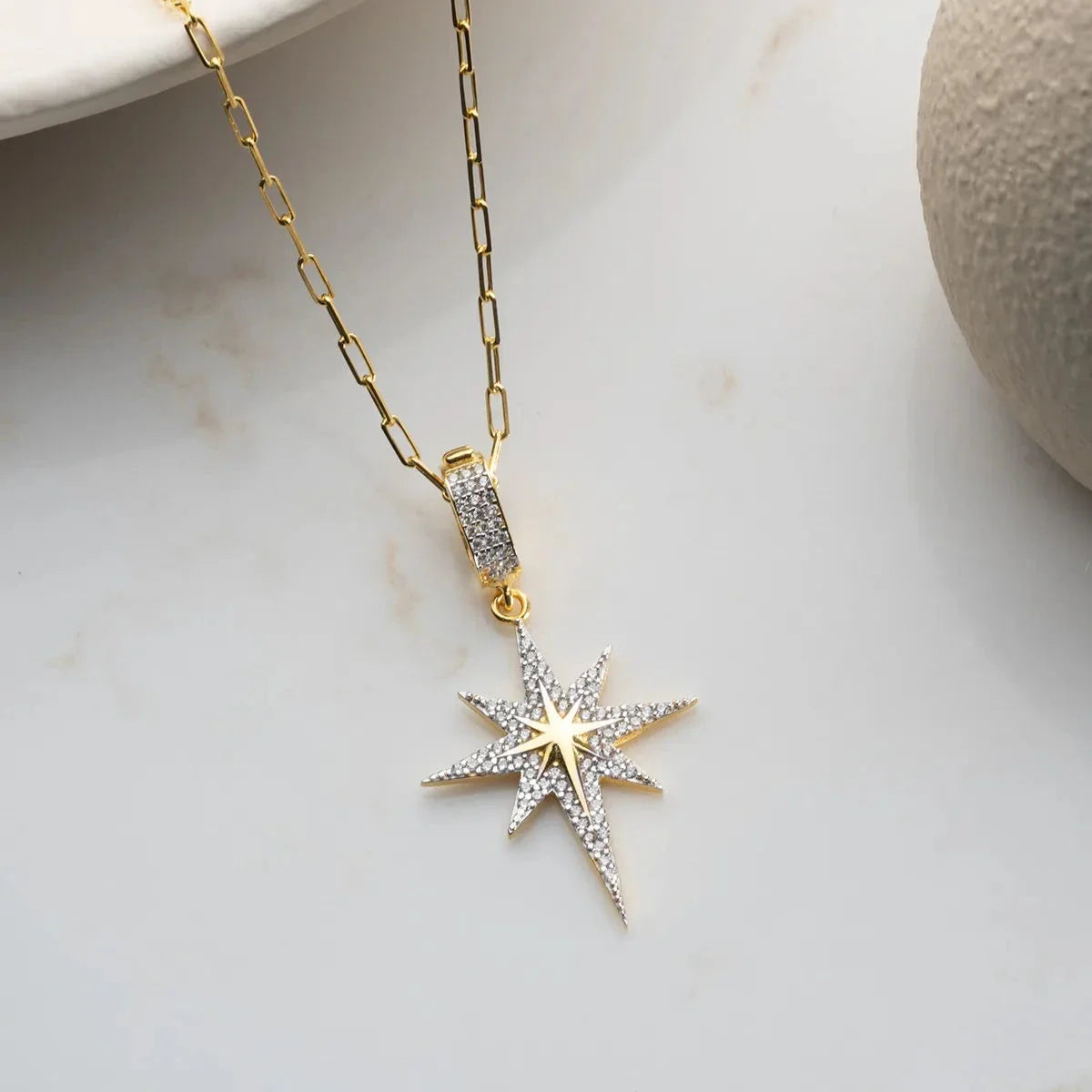 KUTUP YILDIZI KOLYE | 925 GÜMÜŞ