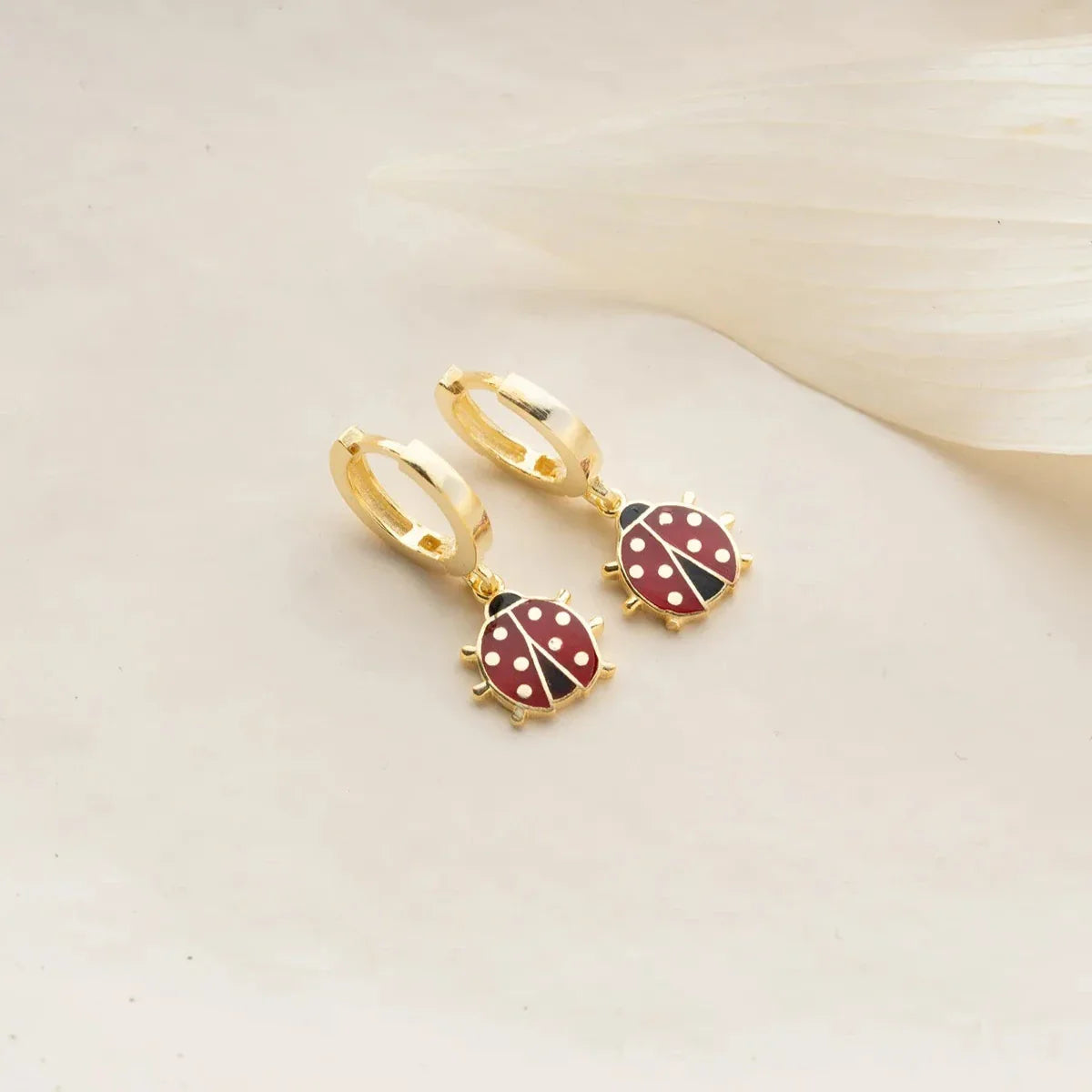 MİNELİ UĞUR BÖCEĞİ ÇOCUK KÜPE | 925 GÜMÜŞ