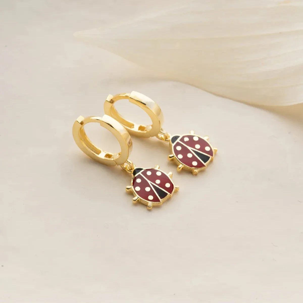 MİNELİ UĞUR BÖCEĞİ ÇOCUK KÜPE | 925 GÜMÜŞ