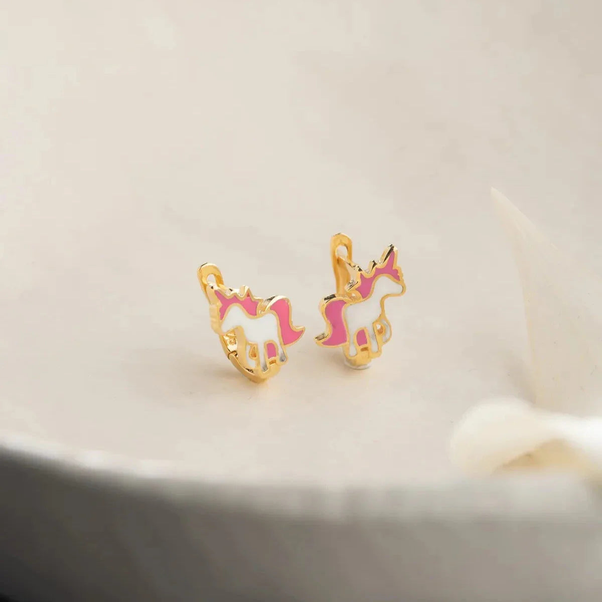 MİNELİ UNICORN ÇOCUK KÜPE | 925 GÜMÜŞ