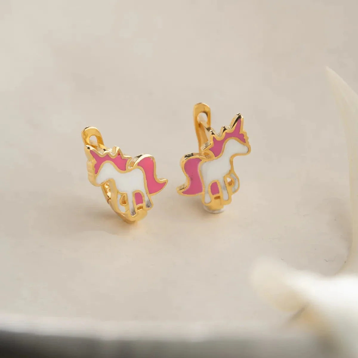 MİNELİ UNICORN ÇOCUK KÜPE | 925 GÜMÜŞ