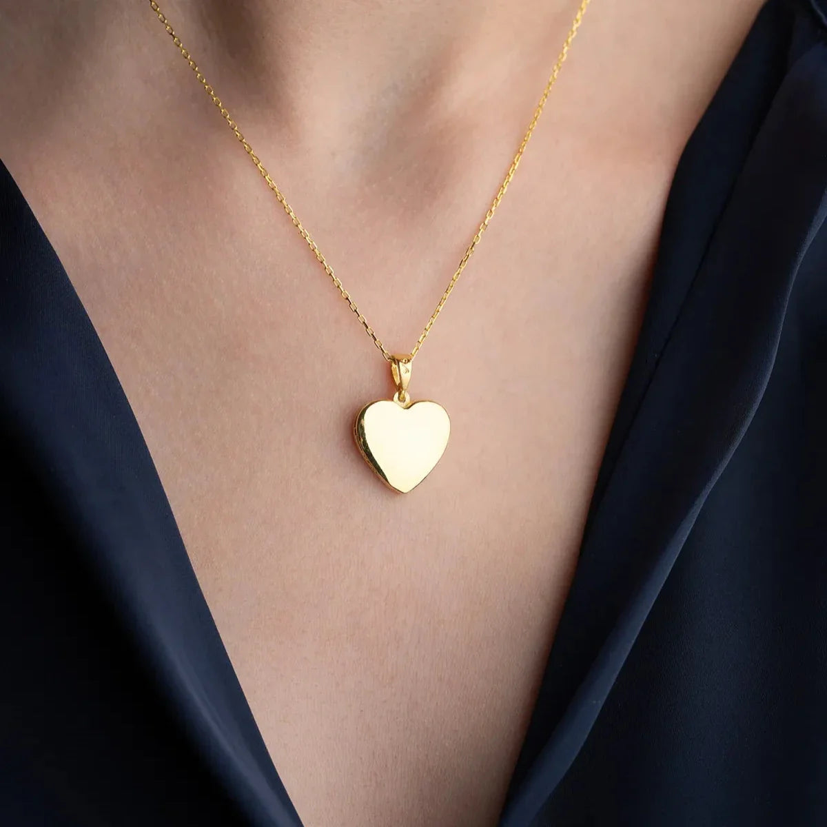 AÇILABILEN KALP KOLYE | 925 GÜMÜŞ