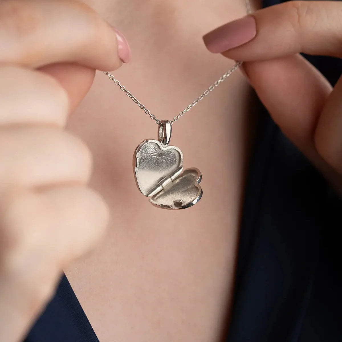 AÇILABILEN KALP KOLYE | 925 GÜMÜŞ