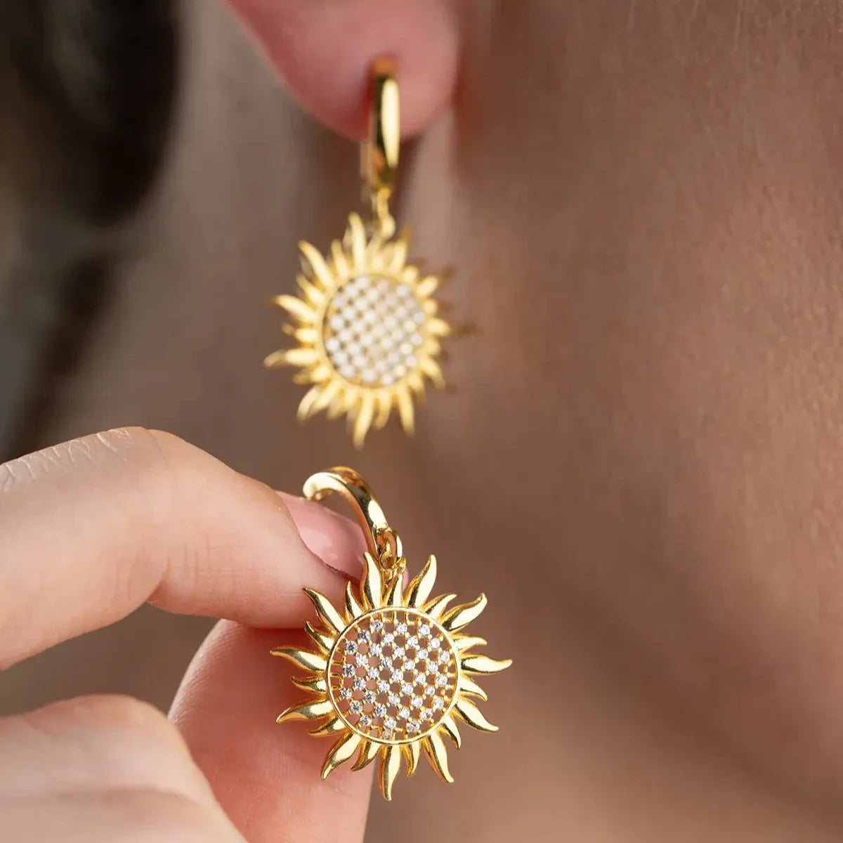 GÜNEŞ KÜPE | 925 GÜMÜŞ