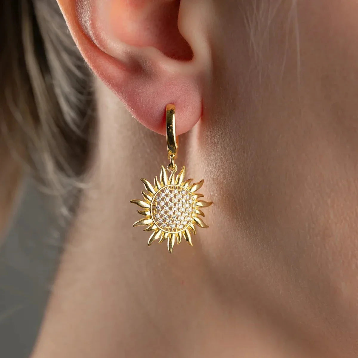 GÜNEŞ KÜPE | 925 GÜMÜŞ