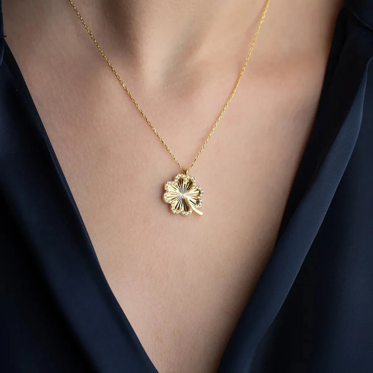 KALEMLİ YONCA KOLYE | 925 GÜMÜŞ