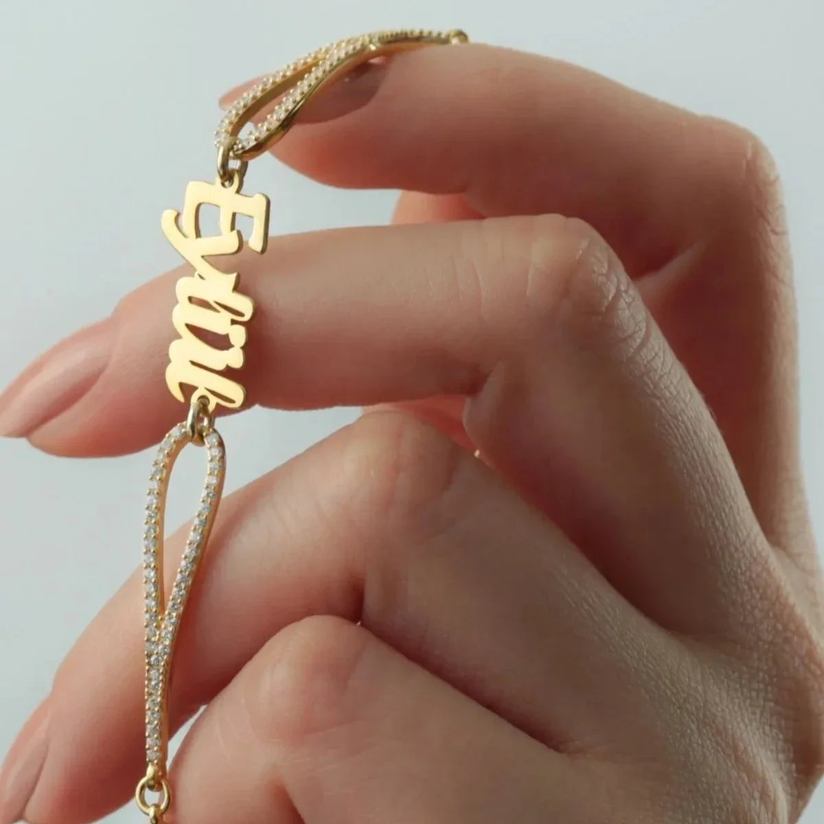 ZİRKON TAŞLI İSİM BİLEKLİK | 925 GÜMÜŞ