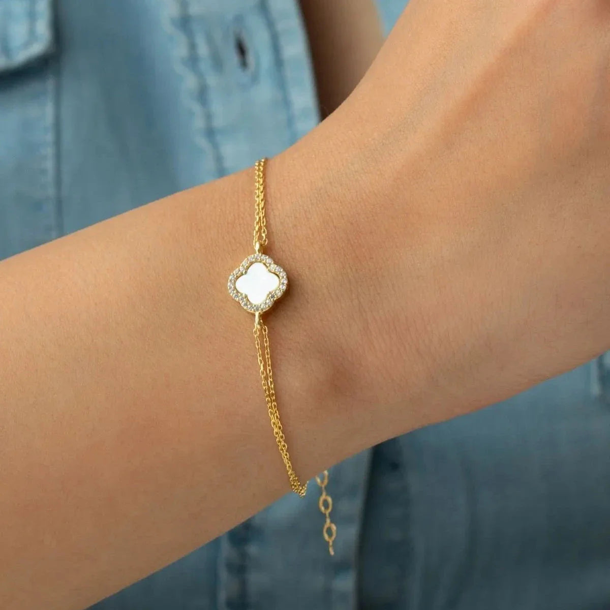 SEDEFLİ YONCA BİLEKLİK | 925 GÜMÜŞ