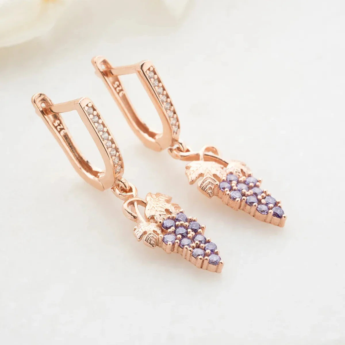 SALLANTILI ÜZÜM KÜPE | 925 GÜMÜŞ