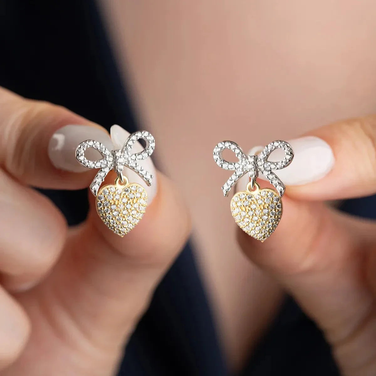 FİYONK KALP KÜPE | 925 GÜMÜŞ