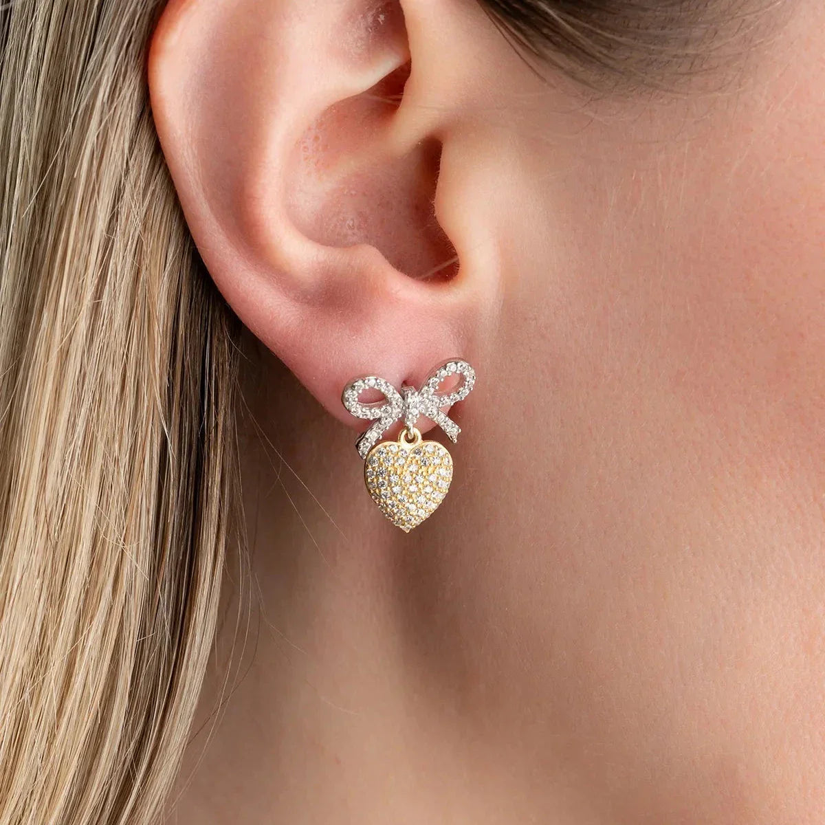 FİYONK KALP KÜPE | 925 GÜMÜŞ