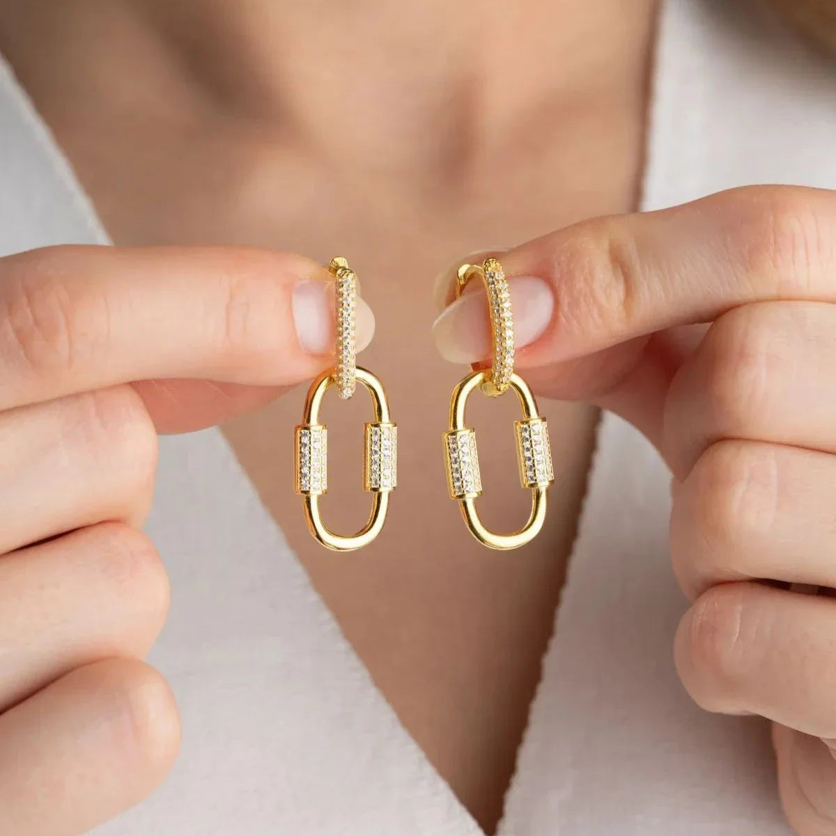 OVAL TAŞLI KÜPE | 925 GÜMÜŞ