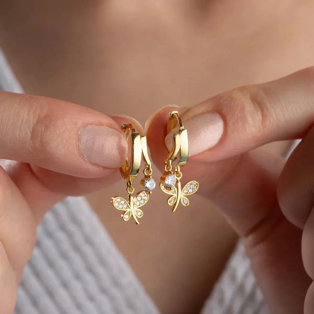 YUSUFÇUK TAŞLI KÜPE | 925 GÜMÜŞ