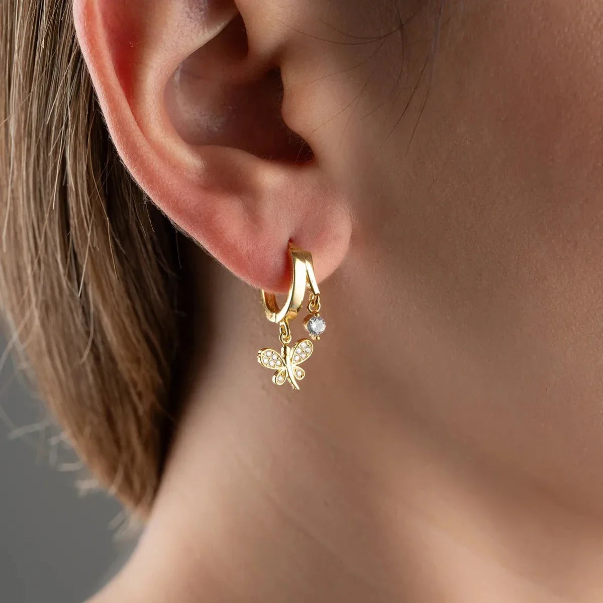 YUSUFÇUK TAŞLI KÜPE | 925 GÜMÜŞ