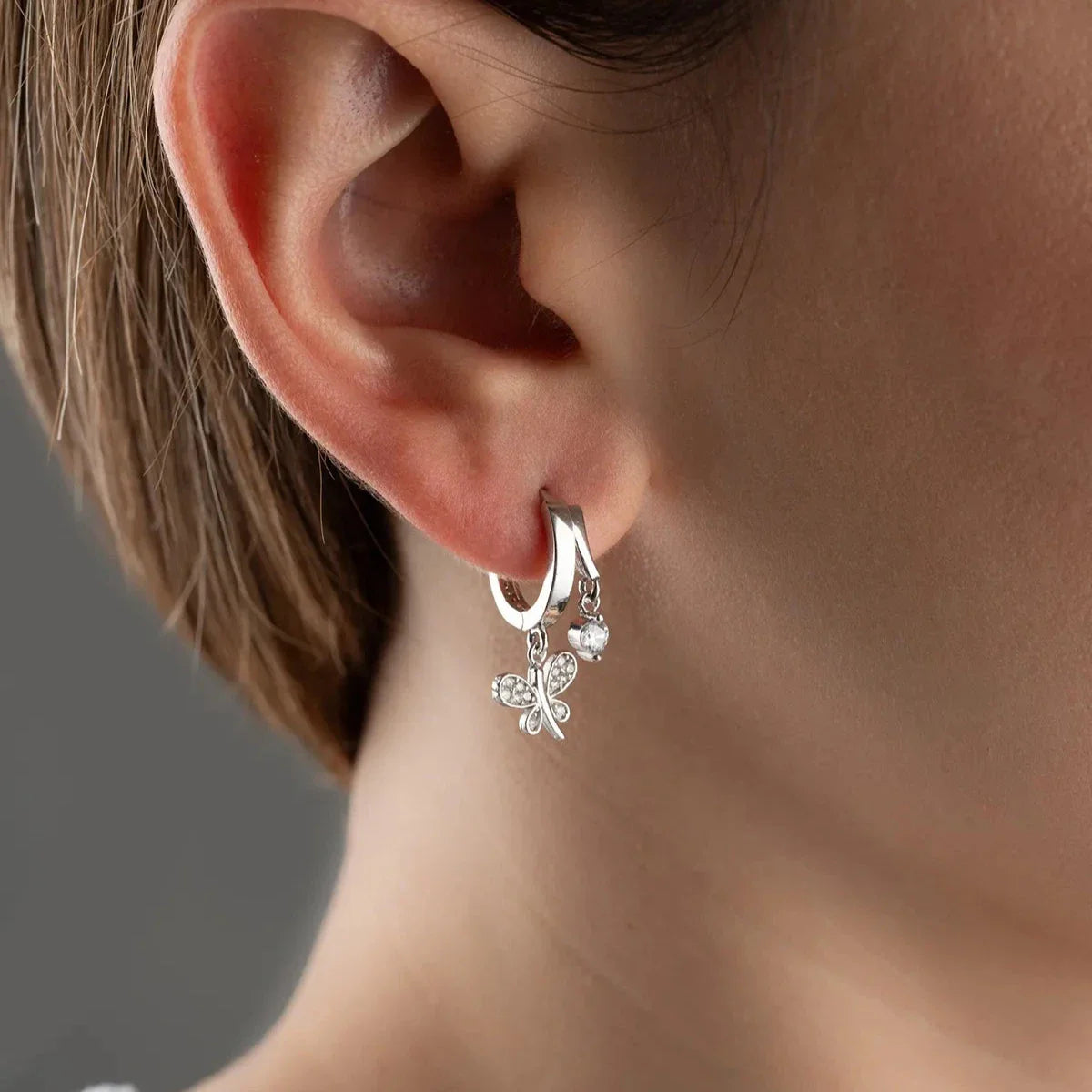 YUSUFÇUK TAŞLI KÜPE | 925 GÜMÜŞ