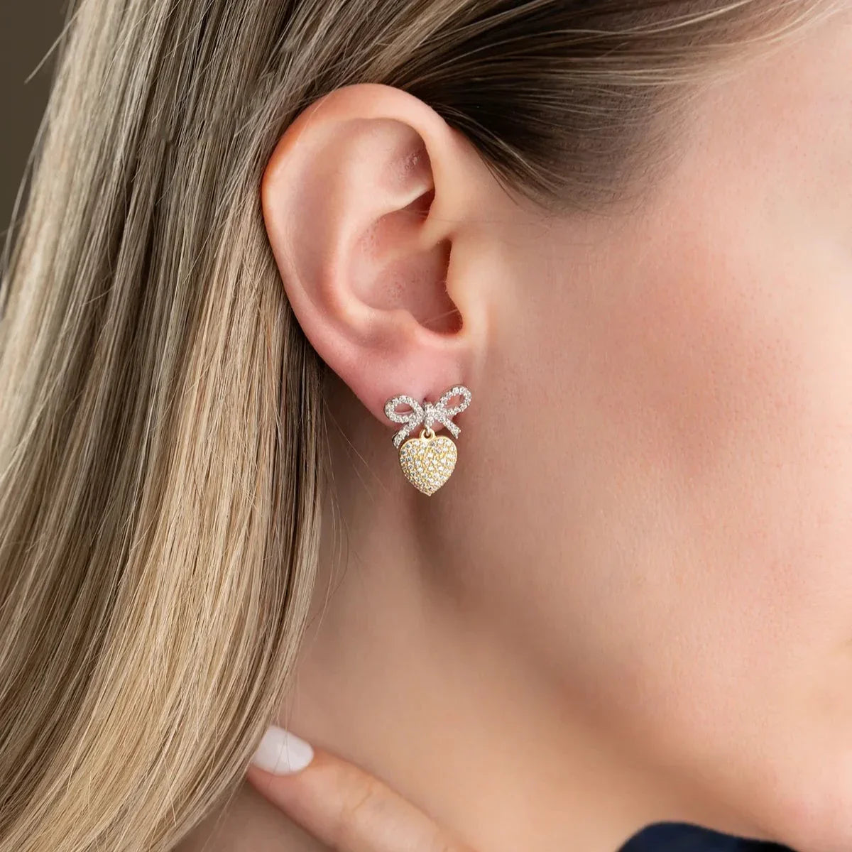 FİYONK KALP KÜPE | 925 GÜMÜŞ