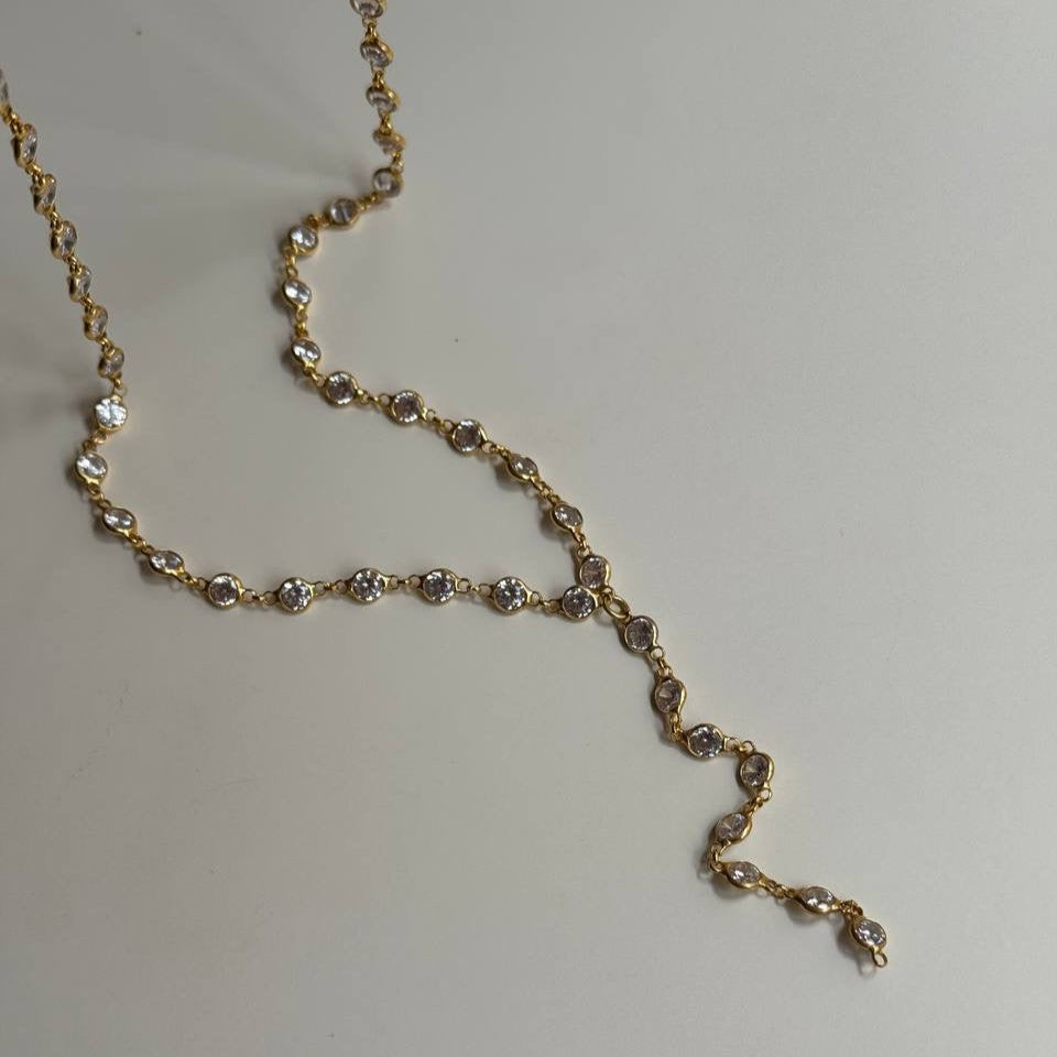 TAŞLI Y ZİNCİR | 925 GÜMÜŞ