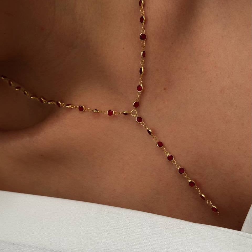 TAŞLI Y ZİNCİR | 925 GÜMÜŞ