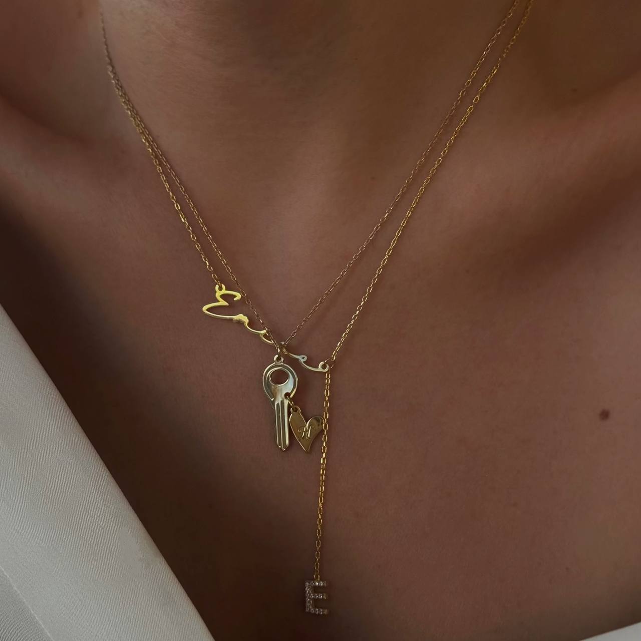 ANAHTAR HARF KOLYE | 925 GÜMÜŞ