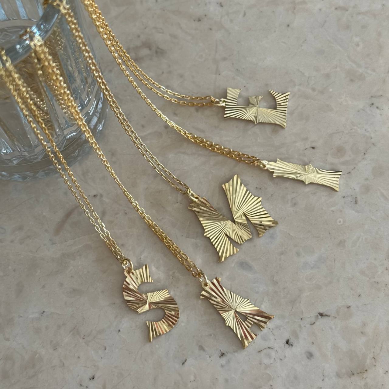 SHINE PLAKA HARF KOLYE | 925 GÜMÜŞ