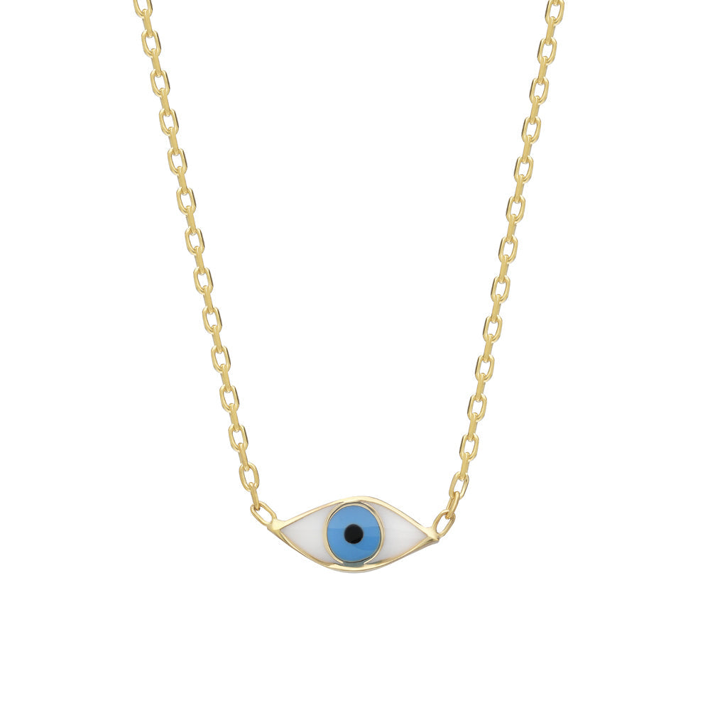 COLORFULL MINI EYE NECKLACE (8524014551383)