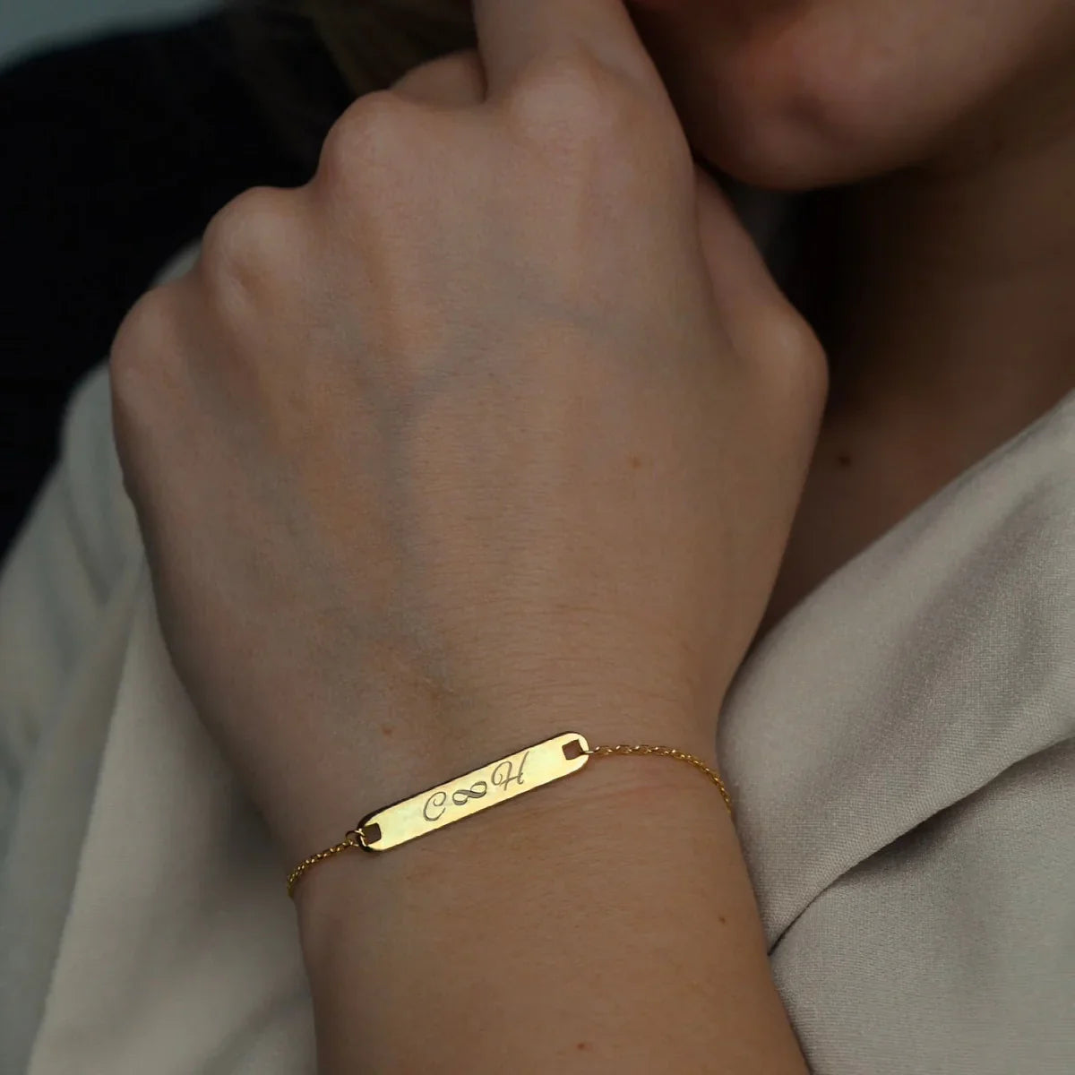 GRAVÜRLÜ ÇİFT BİLEKLİĞİ | 925 GÜMÜŞ