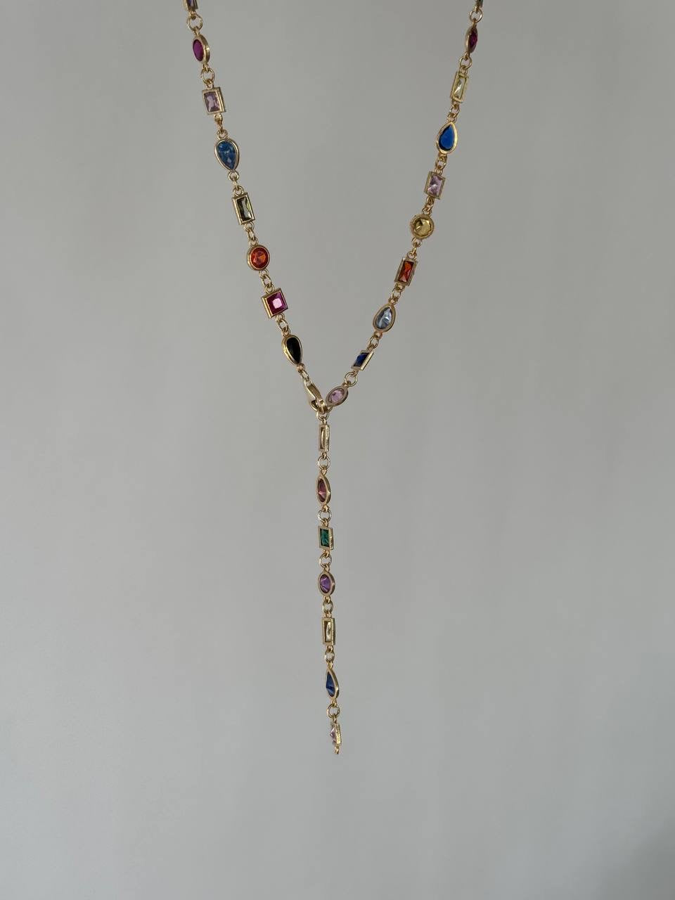 COLORFULL Y KOLYE | 925 GÜMÜŞ