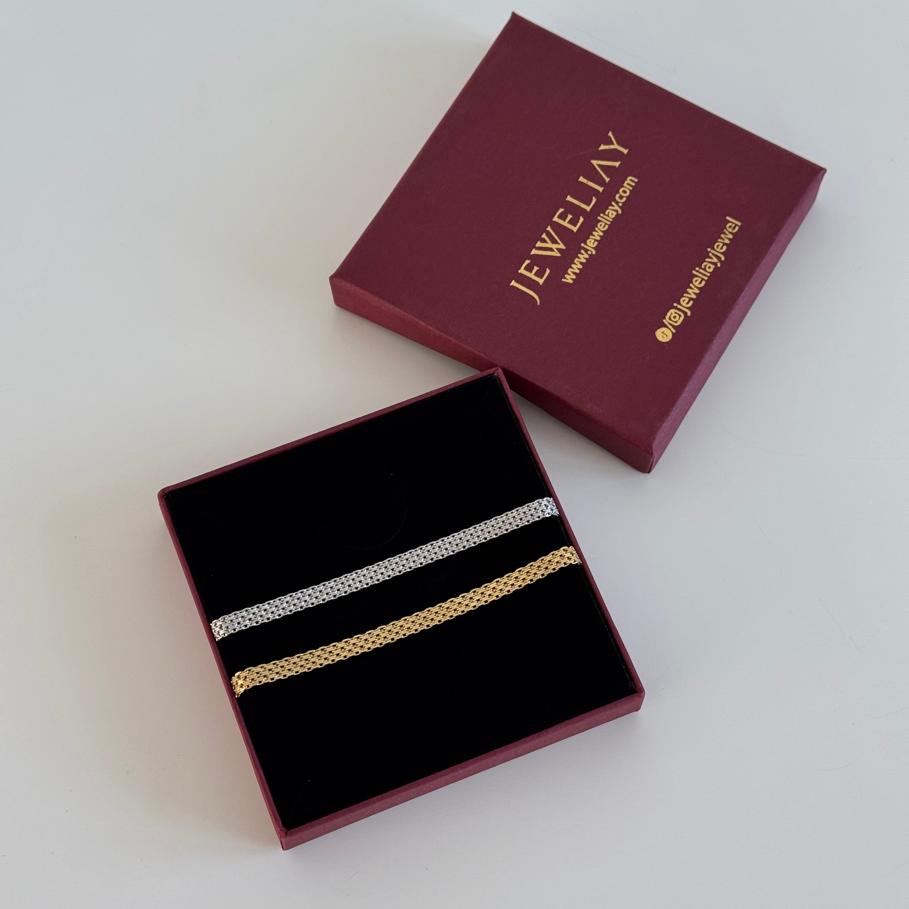 KNİT ÇİFT BİLEKLİĞİ | 925 GÜMÜŞ